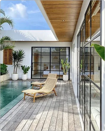 Villa Serenity modern courtyard and private pool